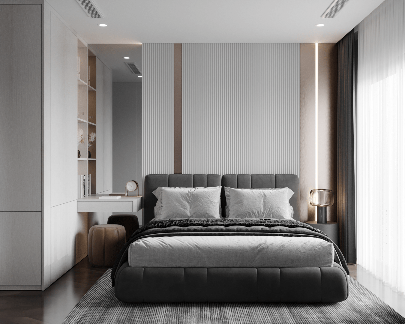 can ho mau 1 phong ngu the opus one 8