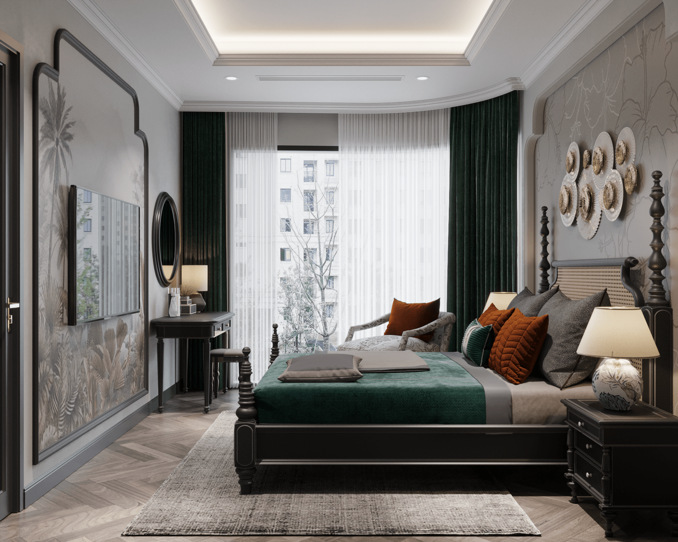 can ho mau 2 phong ngu the opus one 6