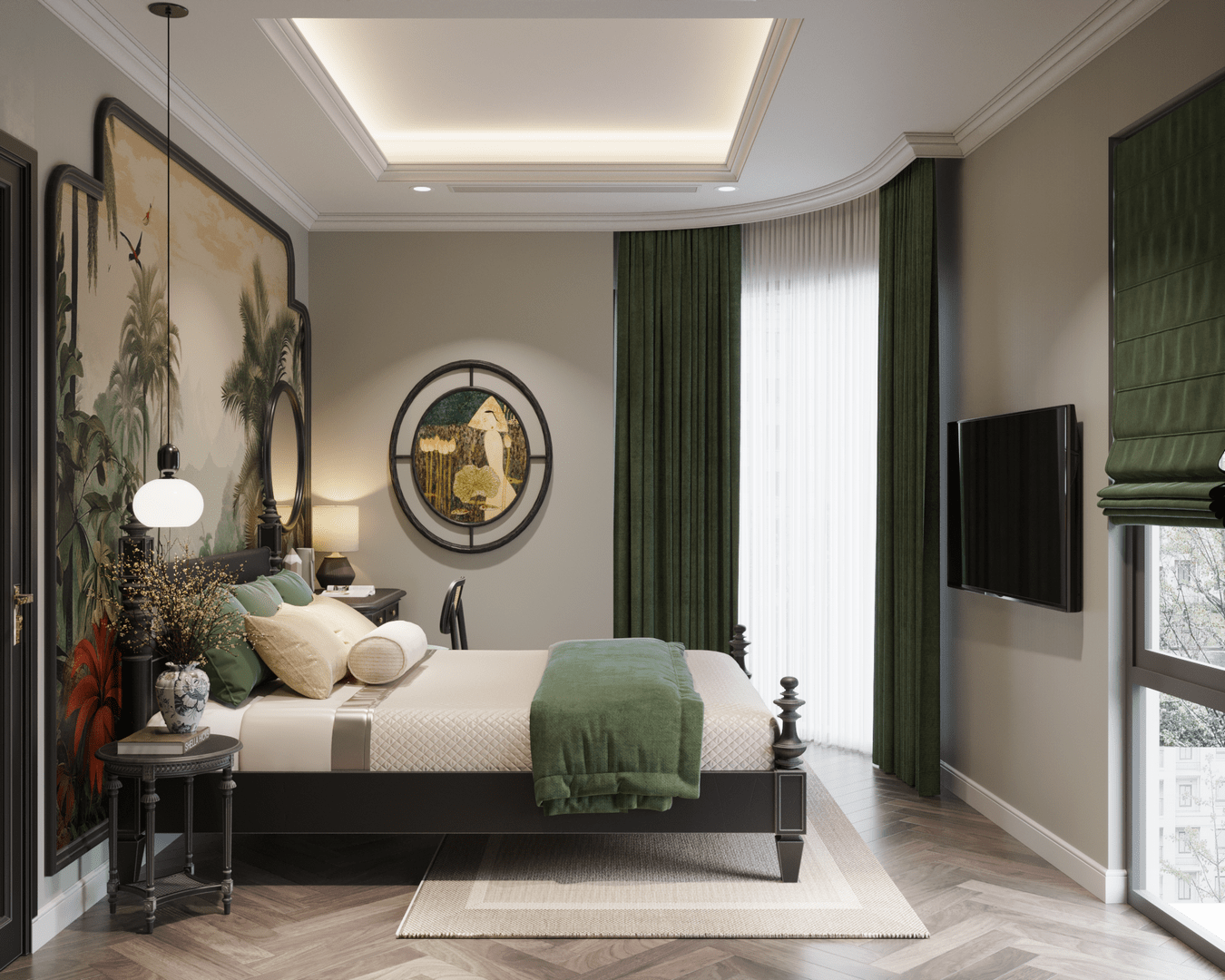 can ho mau 2 phong ngu the opus one 7